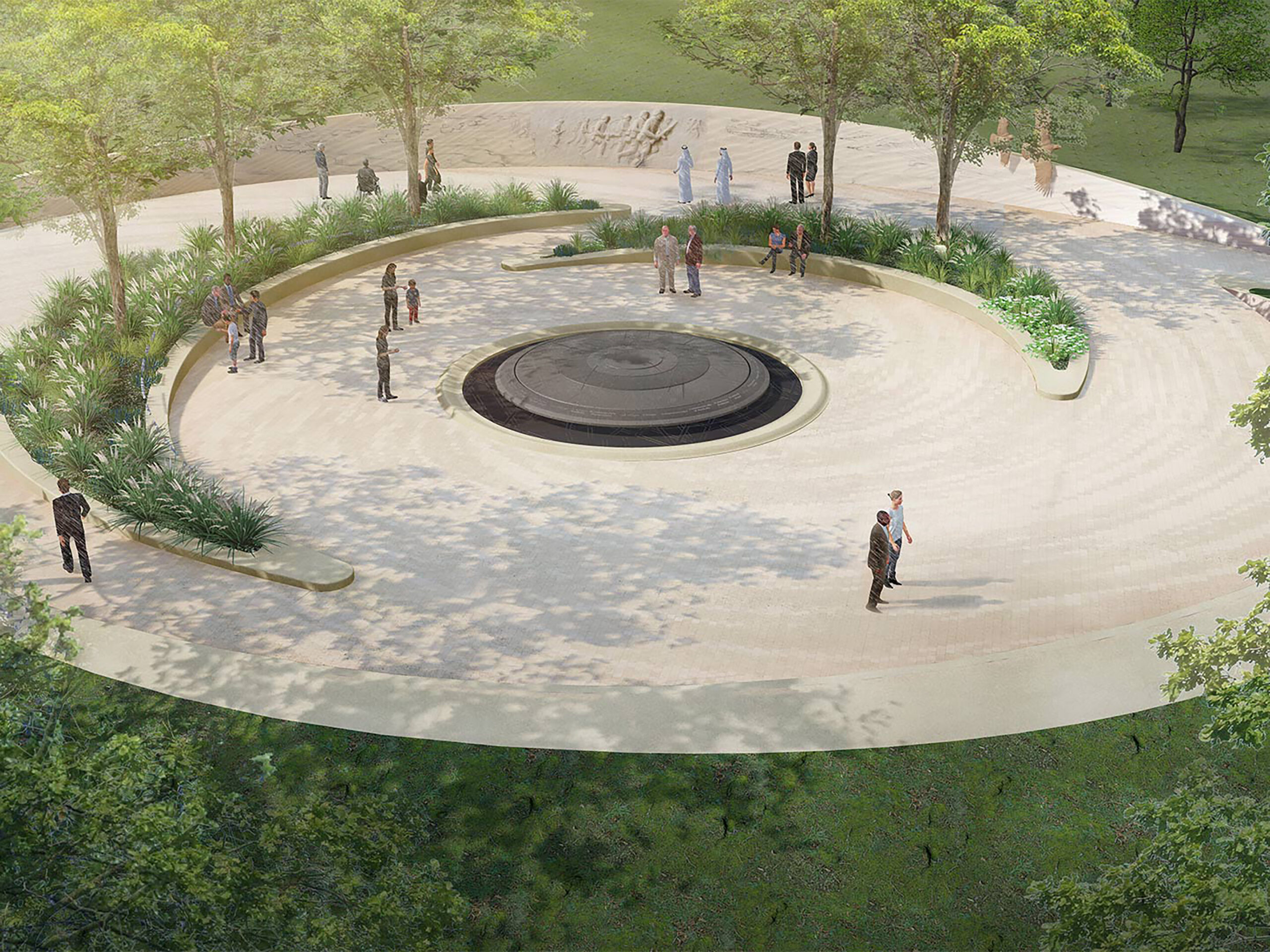 Renering of the new National Desert Storm and Desert Shield Memorial