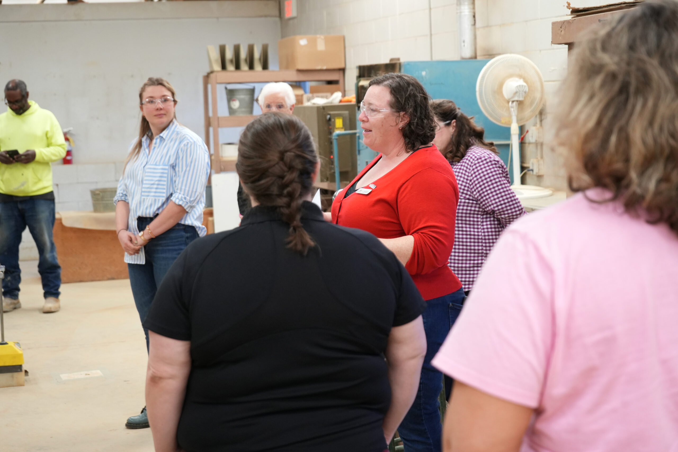 Jesse hosting a NAWIC WIC Week event in the Richmond Lab