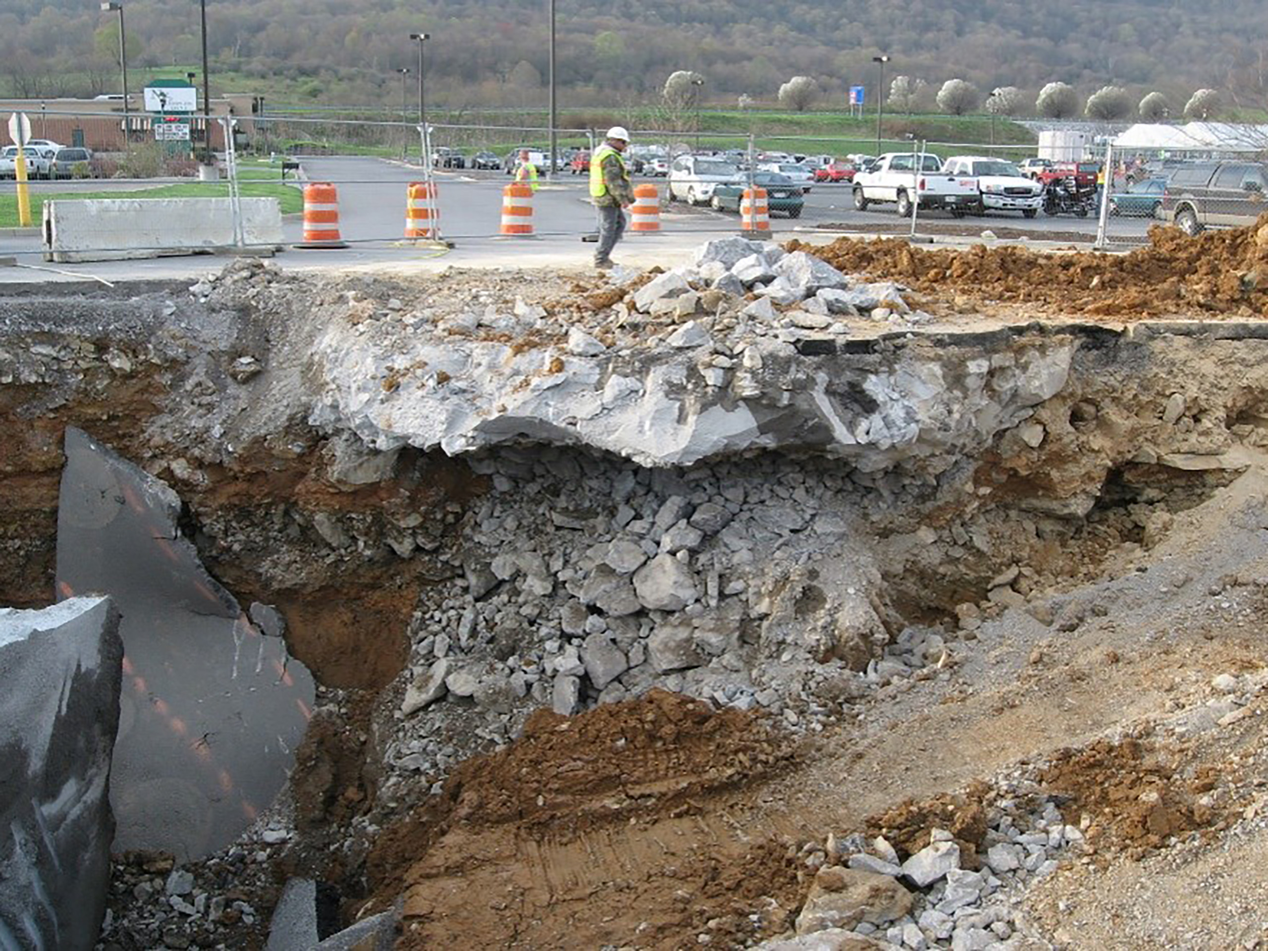 Recent sinkhole in SW Virginia