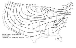 Shallow Foundation Frost Line Depths