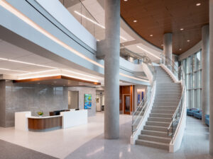 Main lobby of the new Crystal Spring Tower