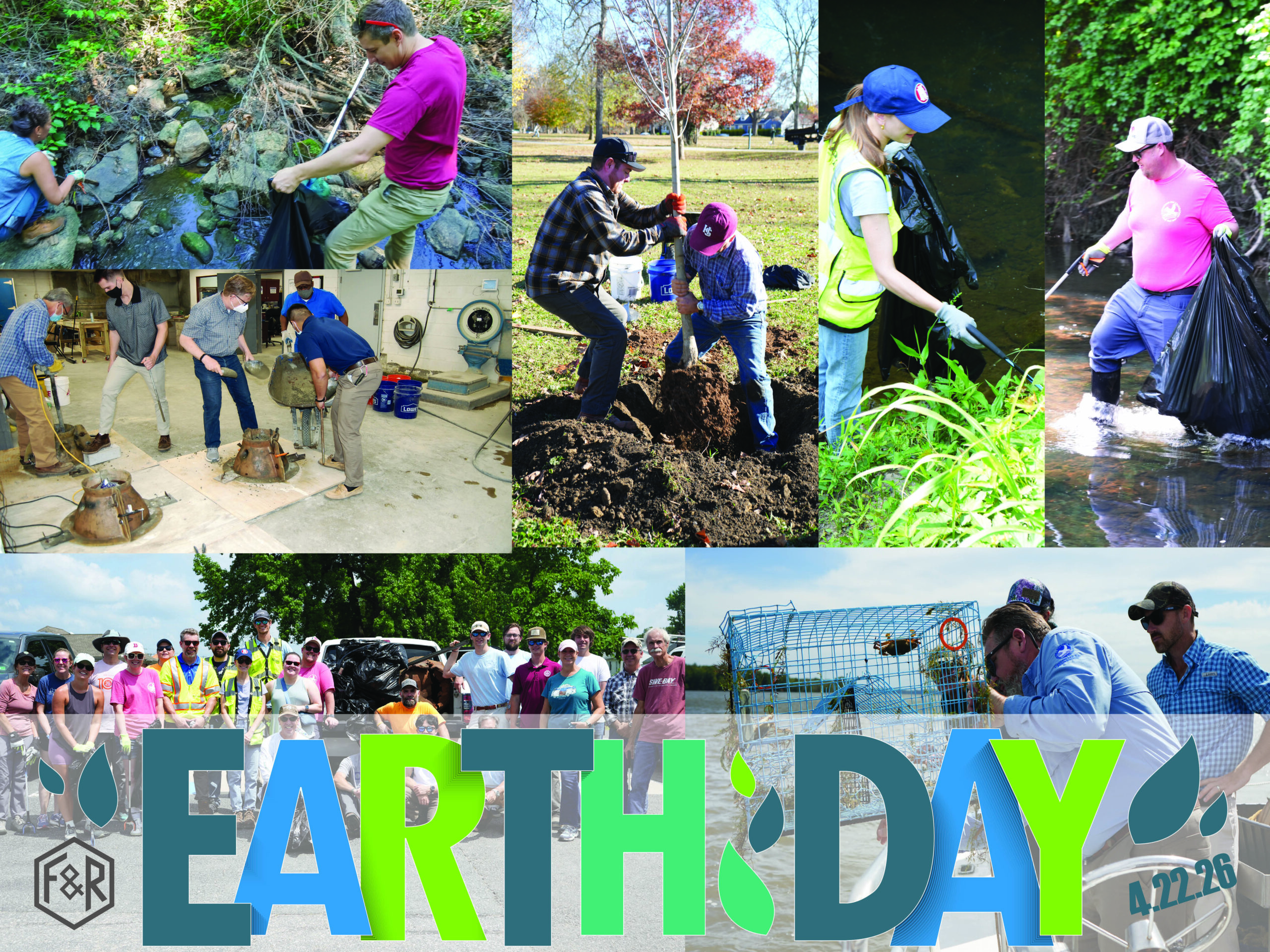 collage of environmental stewardship photos